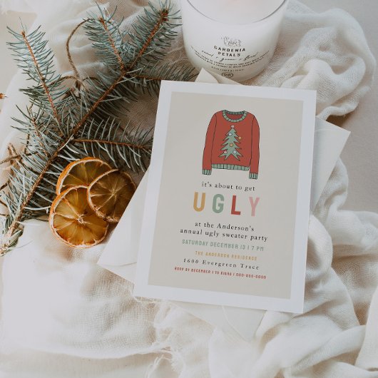 Lelijk truitje | Uitnodiging voor kerstfeestjes