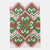 Lelijk truitjespatroon Feestelijke kersthanddoek Theedoek (Verticaal)