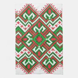 Lelijk truitjespatroon Feestelijke kersthanddoek Theedoek