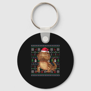 Lelijke Baarddraag Liefhebbers Xmas Trui Santa Chr Sleutelhanger
