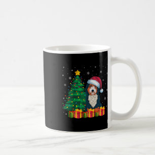 Lelijke Bernedoodle Santa Hat Kerstverlichting Dog Koffiemok