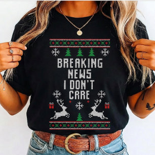 Lelijke  Brekend nieuws, het interesseert me niet, Tri-Blend Shirt