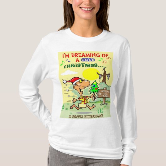 Lelijke Cajun kersttrui. vrouwen T-shirt (Voorkant)