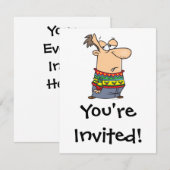 lelijke cartoon voor kerstzweten kaart (Voorkant / Achterkant)