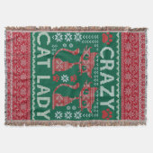 Lelijke Cat Lady Trui Deken Kerstcadeau (Voorkant)