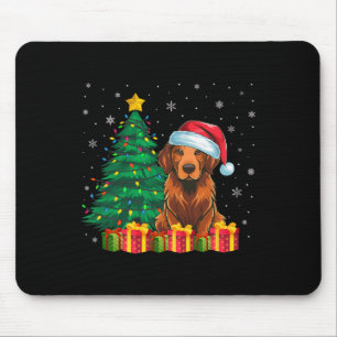 Lelijke Chesapeake Bay Retriever Santa Hat Xmas Li Muismat