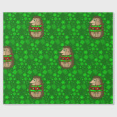 lelijke estische kerstaegel cadeaupapier (Vlak)