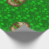 lelijke estische kerstaegel cadeaupapier (Hoek)