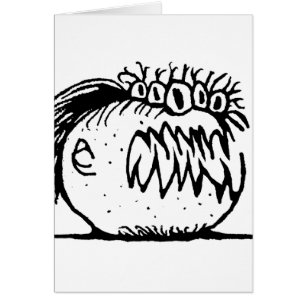 Lelijke fantasiemonstertekening