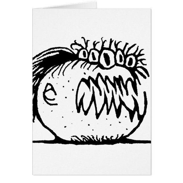 Lelijke fantasiemonstertekening (Voorkant)