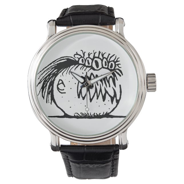 Lelijke fantasiemonstertekening horloge (Voorkant)