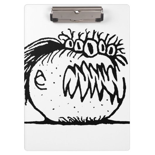 Lelijke fantasiemonstertekening klembord (Voorkant)