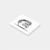 Lelijke fantasiemonstertekening post-it® notes (Schuin)