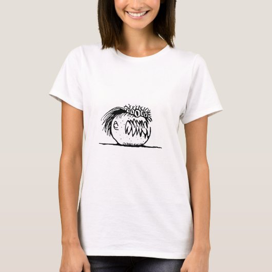 Lelijke fantasiemonstertekening t-shirt (Voorkant)