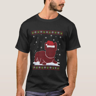 Lelijke Franse Bulldog Kerstpyjama Santa Hat Son T-shirt