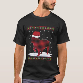Lelijke Franse Bulldog Santa Hat Kerstmis Pajama S T-shirt