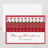 Lelijke gebreide trui Hygge Angels Hearts Kerstmis Feestdagenkaart (Voorkant / Achterkant)