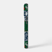 Lelijke gebreide trui rendier kerstboom vakantie iPhone 15 case (Linkerkant)