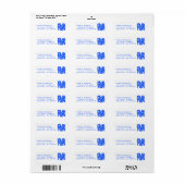 Lelijke Hanukkah-trui Cute Aangepast Verzendadres Etiket (Full Sheet)