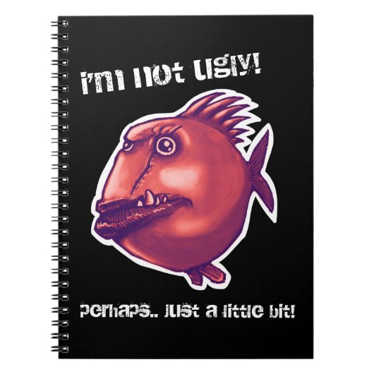 lelijke illustratie van de vissoort cartoon notitieboek (Voorkant)