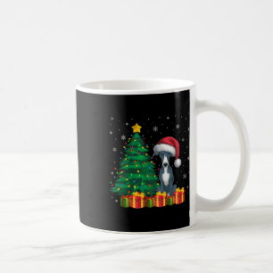 Lelijke Italiaanse Greyhound Santa Hat Kerstverlic Koffiemok