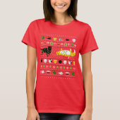 Lelijke kat trui kerst t-shirt (Voorkant)