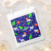 Lelijke kerst Alien Santa Dog Cat Bedankzakje (Geknipt)