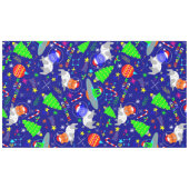 Lelijke kerst Alien Santa Dog Cat Tafelkleed (Voorkant (Horizontaal))