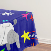 Lelijke kerst Alien Santa Dog Cat Tafelkleed (Voorbeeld)