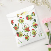 Lelijke kerst avocado kerstman feestelijk bedankzakje (Gezegeld)