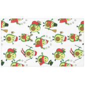 Lelijke kerst avocado kerstman feestelijk tafelkleed (Voorkant (Horizontaal))
