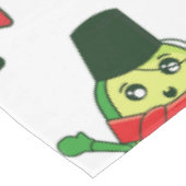 Lelijke kerst avocado kerstman feestelijk tafelkleed (Gekanteld)