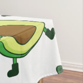 Lelijke kerst avocado kerstman feestelijk tafelkleed (Voorbeeld)