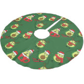 Lelijke kerst avocado ski kerstman kerstboom rok (Gekanteld)