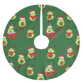 Lelijke kerst avocado ski kerstman kerstboom rok (Voorkant)