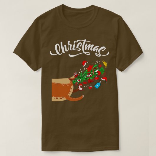 Lelijke kerst bijpassende trui deel t-shirt (Design voorkant)