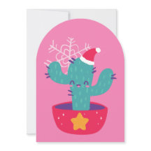 Lelijke kerst Cactus Zuidwesten woestijn sneeuwvlo