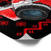 Lelijke Kerst Camera Fotograaf Xmas Foto Poster (Hoek)