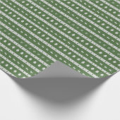 Lelijke kerst Chic Green Cadeaupapier (Hoek)
