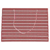Lelijke Kerst Chic Rode Gift Bag Groot Cadeauzakje (Voorkant)