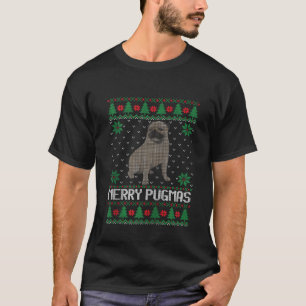 Lelijke kerst Doglove Merry Pugmas Xmas Puppy San T-shirt
