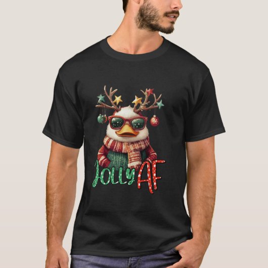 Lelijke Kerst Eend Kerstmis T-shirt (Voorkant)