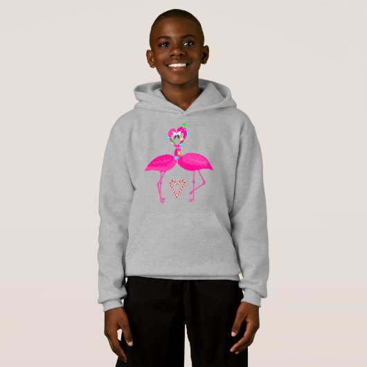 lelijke kerst flamingo snoepstok (Voorkant volledig)
