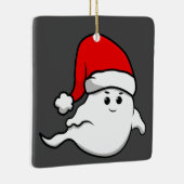 lelijke kerst geest santa claus spooky creepy keramisch ornament (Rechts)