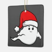lelijke kerst geest santa claus spooky creepy keramisch ornament (Links)