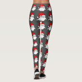 lelijke kerst geest santa claus spooky creepy leggings (Achterkant)