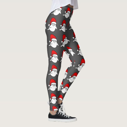lelijke kerst geest santa claus spooky creepy leggings (Rechts)