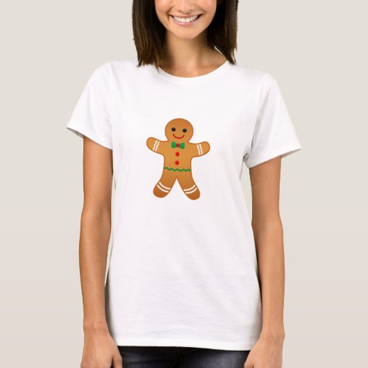 Lelijke kerst Gingerbread Heren T-shirt (Voorkant)