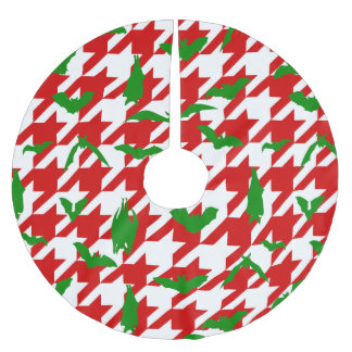 lelijke kerst hondentand vleermuizen rood groen kerstboom rok