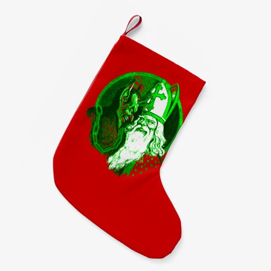 lelijke kerst krampus st nicholas santa kleine kerstsok (Voorkant (Hangend))